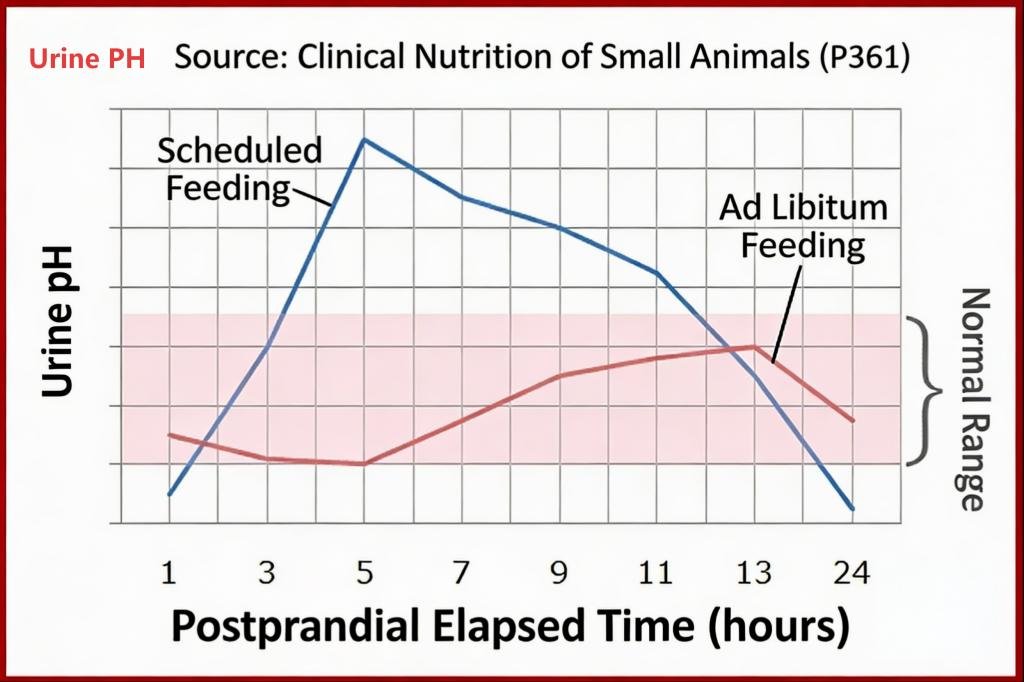  Overfeeding can also cause fluctuations in urinary pH, magnesium, and phosphorus levels