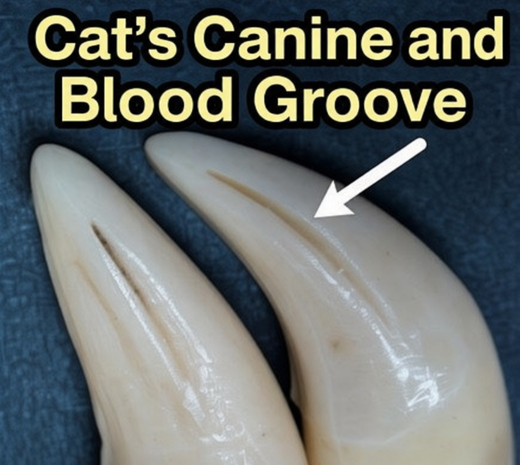 Cat's Canine and Blood Groove
